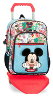 MOCHILA ADAP. C/CARRO 38CM. MICKEY BE COOL