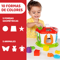 Casita 2 en 1 animales 0