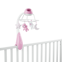 TOY FD RAINBOW COT MOBILE PINK