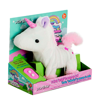 UNICORNI 2 COL SURT. CON LUZ 23 CM