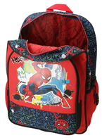 MOCHILA ADAP.40CM. C/CARRO SPIDERMAN URBAN