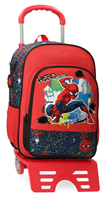 MOCHILA ADAP.40CM. C/CARRO SPIDERMAN URBAN