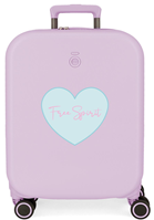 9839121 TROLLEY ABS 55CM.4R. FREE SPIRIT LILA