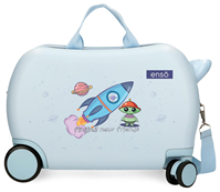 9891021 MALETA INF.ABS 4R.(2 MULTI.) 45CM.  NEW FRIENDS AZUL CLARO