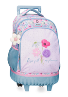9772921 MOCHILA COMPACT 2R. ENSO FULL OF FLOWERS