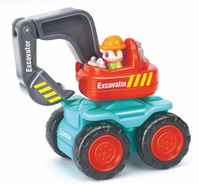 EXPOSITOR VEHICULOS CONSTRUCION CAJA PVC INDIVIDUAL 12UN