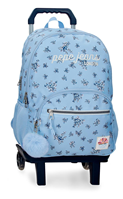 60825V2 MOCHILA ADAP. 44CM 2C. C/CARRO. OLIVIA AZUL CLAROARO