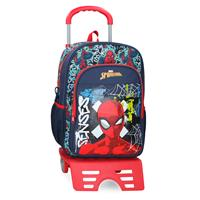 42623V1 MOCHILA ADAP. 40CM. C/CARRO GRAFFITY OF SPIDERMAN