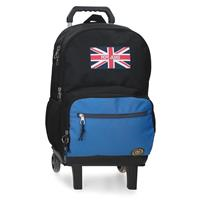 61525V2 MOCHILA ADAP. 46CM 2C. C/CARRO. PJL HENRY NEGRO