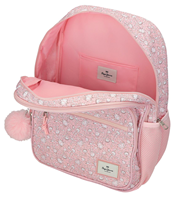 60722V1 MOCHILA ADAP. 40CM 2C. C/CARRO. MIA ROSA CLARO