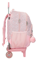 60725V1 MOCHILA ADAP. 44CM 2C. C/CARRO. MIA ROSA CLARO
