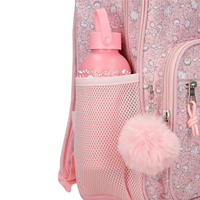 60725V1 MOCHILA ADAP. 44CM 2C. C/CARRO. MIA ROSA CLARO