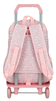 60725V1 MOCHILA ADAP. 44CM 2C. C/CARRO. MIA ROSA CLARO