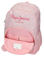 60725V1 MOCHILA ADAP. 44CM 2C. C/CARRO. MIA ROSA CLARO