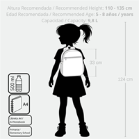 43122F1 MOCHILA ADAP. 33CM. MINNIE FLOWERS