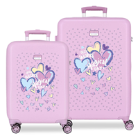 3211442 SET/2 TROLLEY ABS 55-65CM. 4R. BEST WISHES LILA