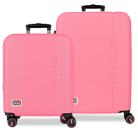6328944 SET/2 TROLLEY ABS 55-68CM. C/EXP. 4R. ARIS T FUCSIA
