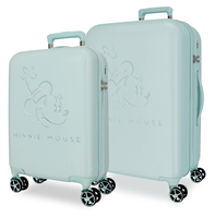 5569523 SET/2 TROLLEY ABS 55-65CM. 4R. TRAVELING WITH MINNIE
