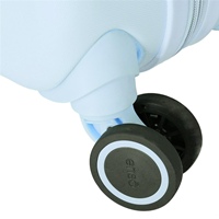 9979521 SET/2 TROLLEY ABS 55-70CM.4R. HAPPINESS AZUL CLARO
