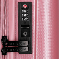 531846D SET/3 TROLLEY ABS 55-68-78CM. C/EXP. 4R. WOOD ROSA