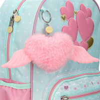 99623T1 MOCHILA ADAP. 38CM. C/CARRO. HEARTS