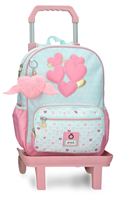 99623T1 MOCHILA ADAP. 38CM. C/CARRO. HEARTS
