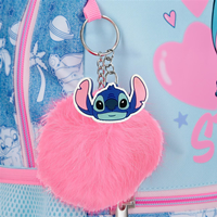 32923V1 MOCHILA ADAP. 38CM. C/CARRO. STITCH HEARTS