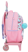 33423V1 MOCHILA ADAP. 42CM 2C. C/CARRO. HELLO KITTY BOWS