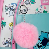 34724V1 MOCHILA ADAP. 42CM 3C. C/CARRO. STITCH LITTLE DESTRUCTION