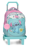 34724V1 MOCHILA ADAP. 42CM 3C. C/CARRO. STITCH LITTLE DESTRUCTION